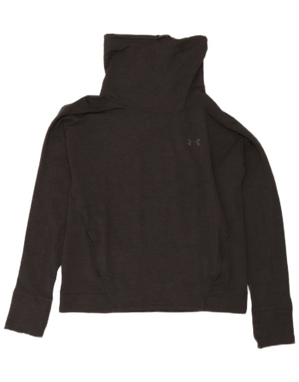 Under Armour Womens Sweatshirt Jumper UK 14 Medium Black Polyester