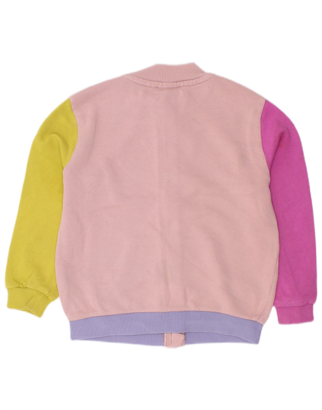 Benetton Girls Tracksuit Top Jacket 2-3 Years Multicoloured Colourblock