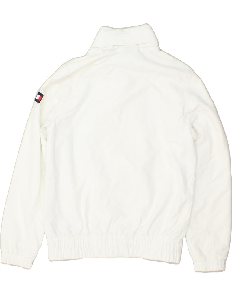 TOMMY HILFIGER Boys Bomber Jacket 11-12 Years White Polyamide | Vintage Tommy Hilfiger | Thrift | Second-Hand Tommy Hilfiger | Used Clothing | Messina Hembry 