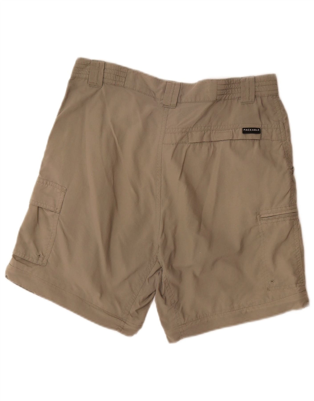 Columbia Womens Cargo Shorts Medium W30 Khaki Polyester