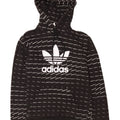 Adidas Mens Graphic Hoodie Jumper Small Black Cotton