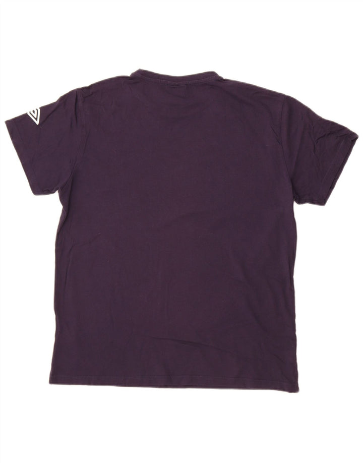 Umbro Mens Graphic T-Shirt Top Large Navy Blue Cotton