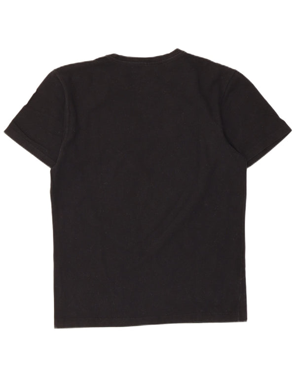 Champion Mens T-Shirt Top Large Black Cotton