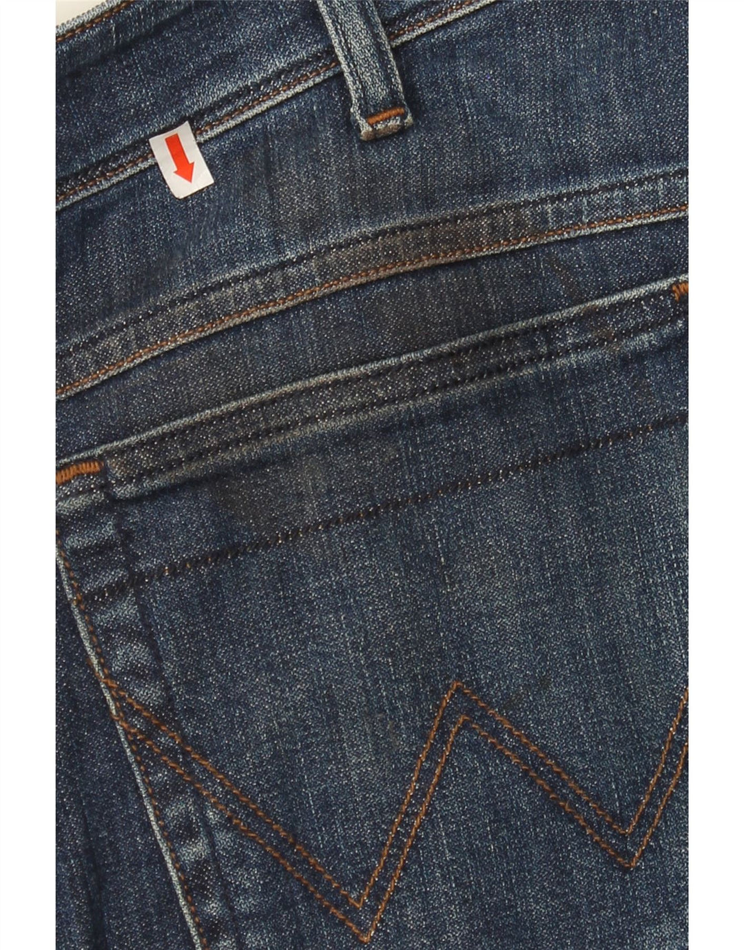 WRANGLER Mens Straight Jeans W34 L32 Blue Cotton