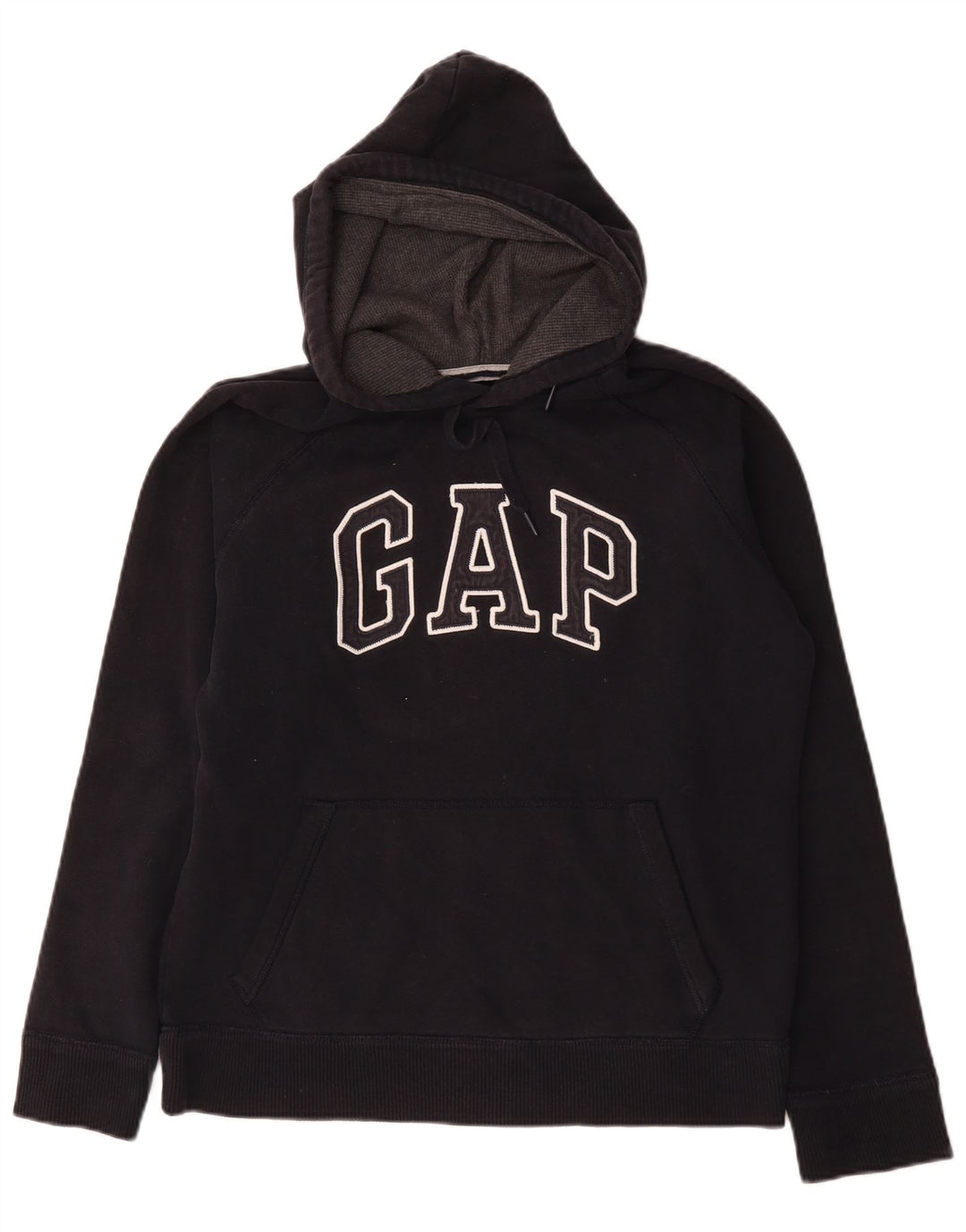 Gap Mens Graphic Hoodie Jumper Medium Black Cotton