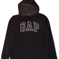 Gap Mens Graphic Hoodie Jumper Medium Black Cotton
