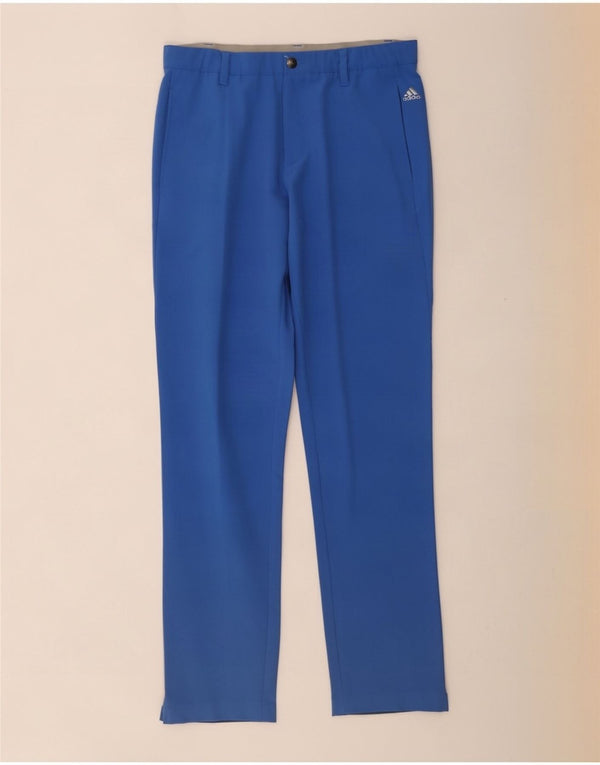Adidas Mens Slim Chino Trousers W34 L32 Blue