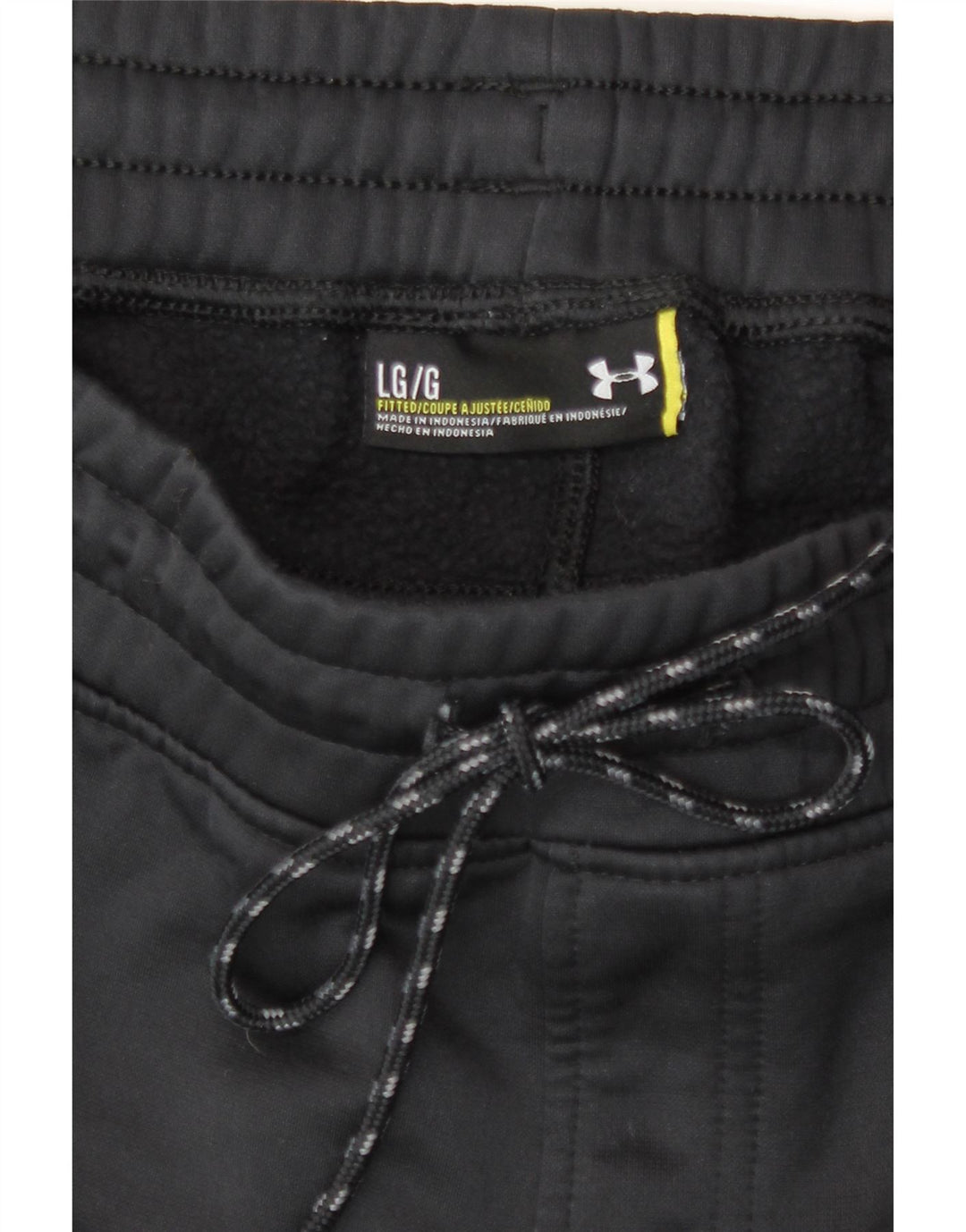 Under Armour Mens Tracksuit Trousers Joggers Large Black Polyester