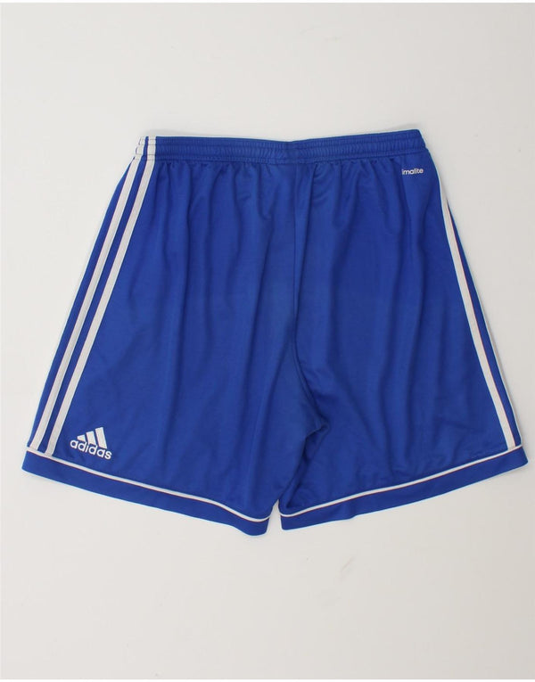 Adidas Mens Climalite Sport Shorts Large Blue Polyester