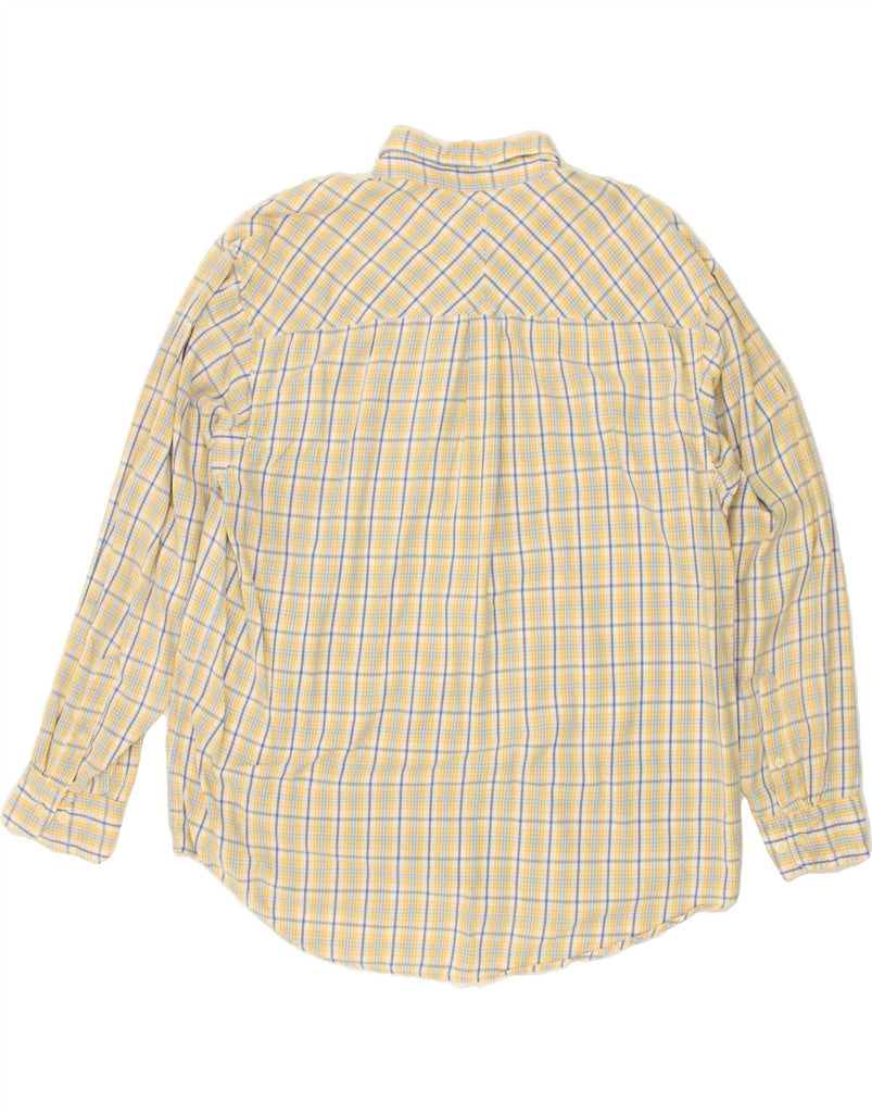 IZOD Mens Shirt XL Yellow Check Cotton Vintage Izod and Second-Hand Izod from Messina Hembry 