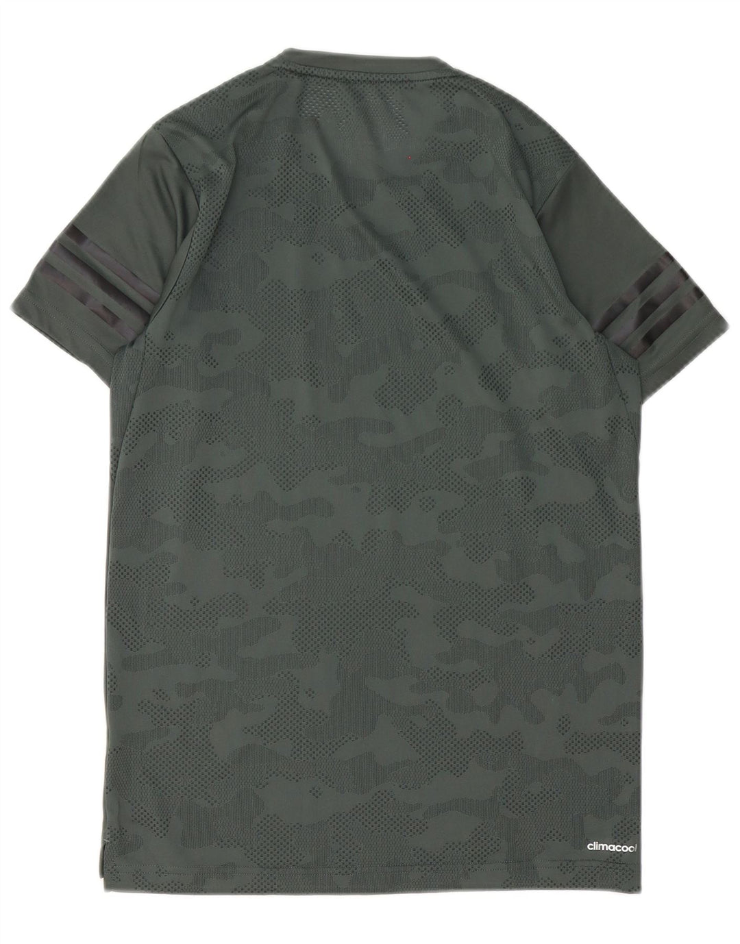 Adidas Mens Climacool T-Shirt Top XS Green Camouflage Polyester
