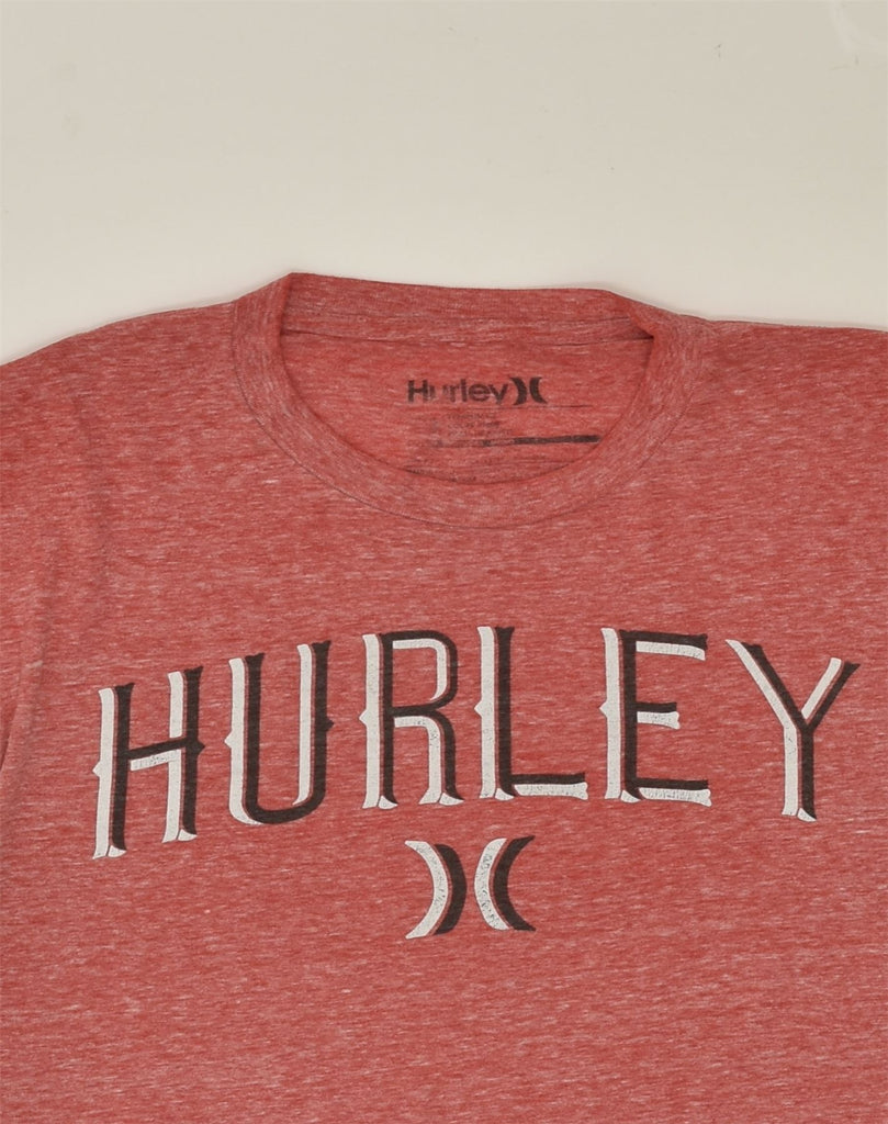 HURLEY Mens Premium Fit Graphic T-Shirt Top Medium Red Cotton | Vintage Hurley | Thrift | Second-Hand Hurley | Used Clothing | Messina Hembry 