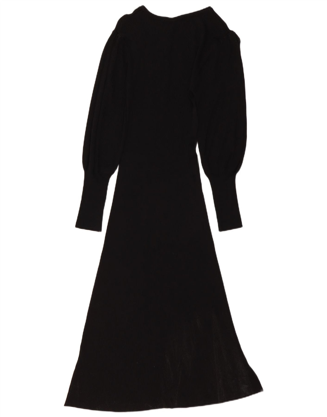 ZARA Womens Jumper Dress UK 6 Small Black Viscose