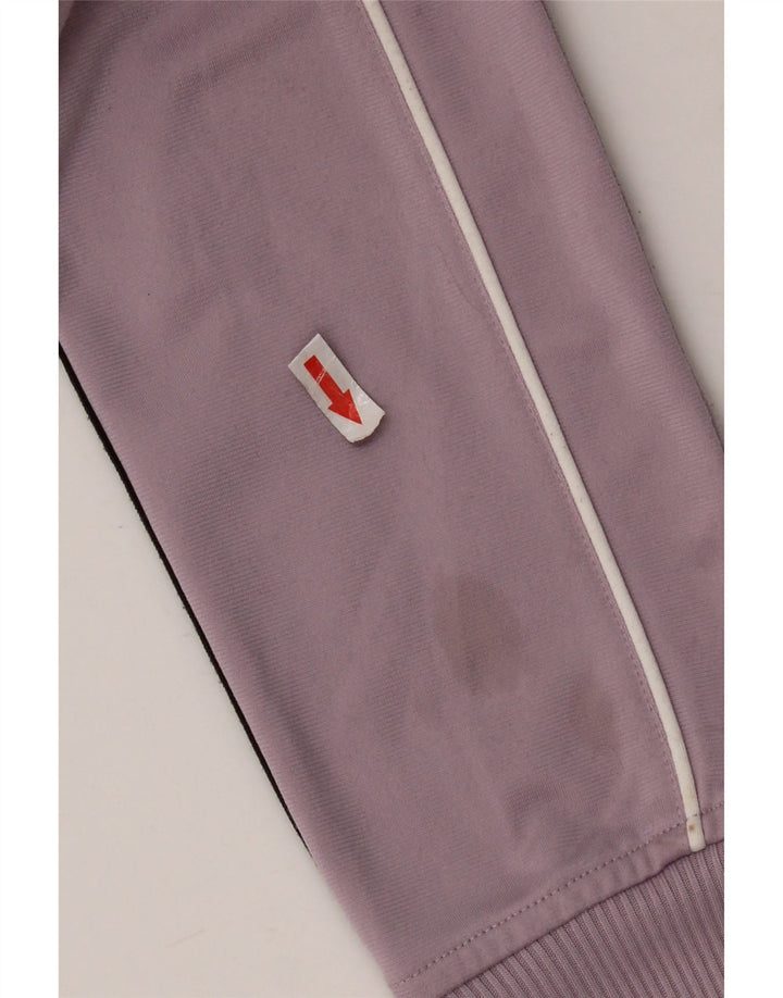 Adidas Girls Tracksuit Top Jacket 13-14 Years Purple Polyester