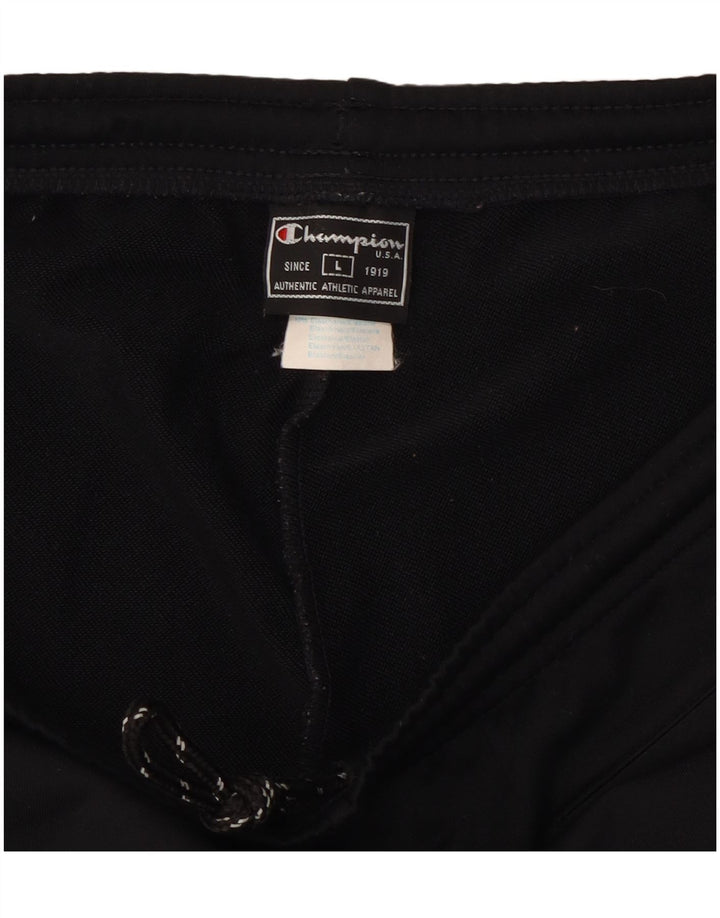 Champion Womens Tracksuit Trousers UK 14 Large Black Polyester