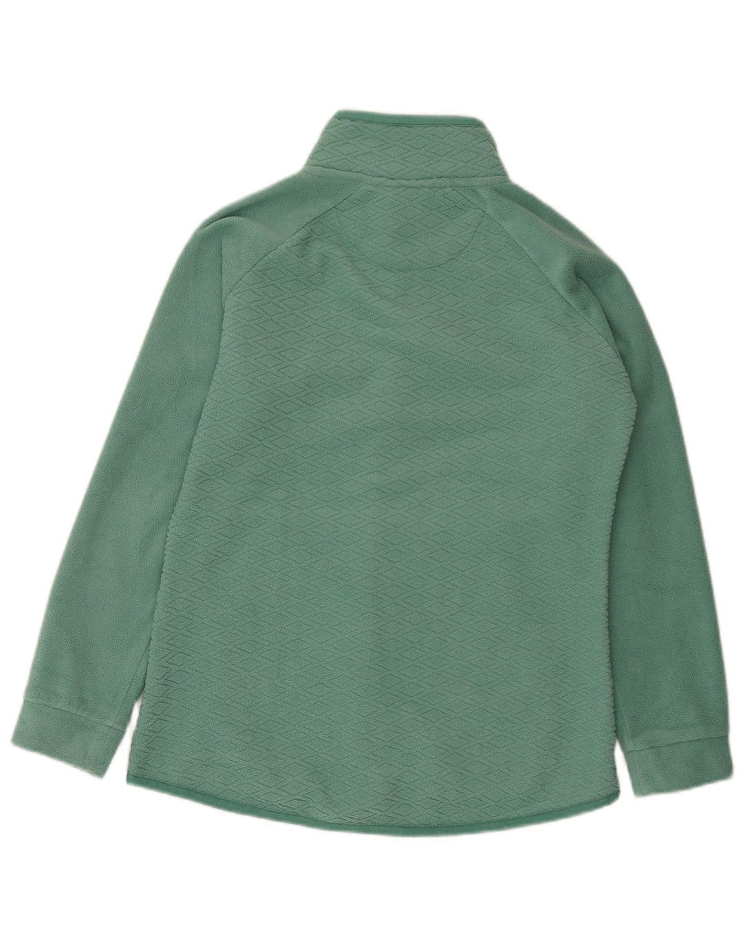 Weird Fish Womens Oversized Fleece Jacket UK 10 Small Green Polyester