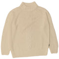 Carrera Womens Turtle Neck Jumper Sweater UK 14 Medium Off White Acrylic