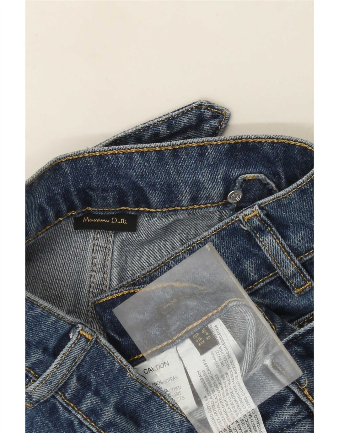 Massimo Dutti Womens Wide Leg Jeans EU 40 Medium W30 L30 Blue Cotton