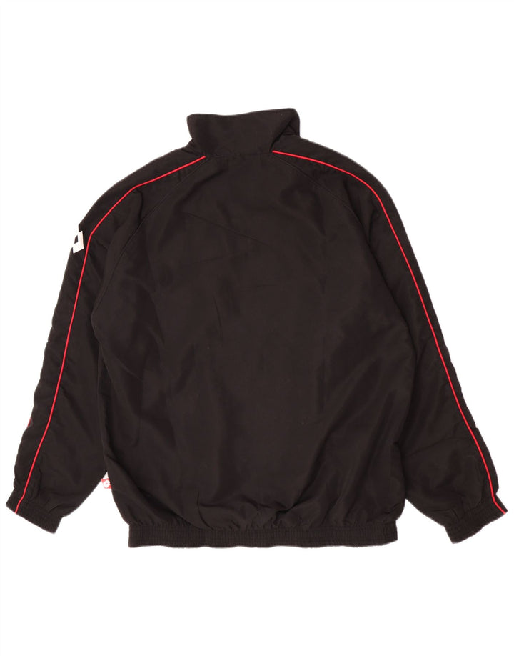Lotto Mens Tracksuit Top Jacket XL Black Polyester Sports
