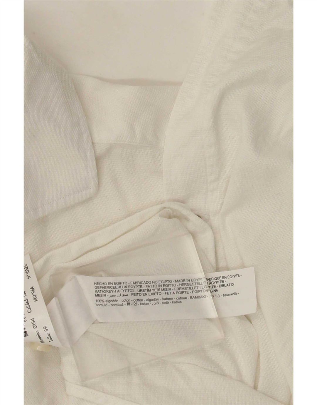 Massimo Dutti Mens Shirt Size 39 Medium White Cotton