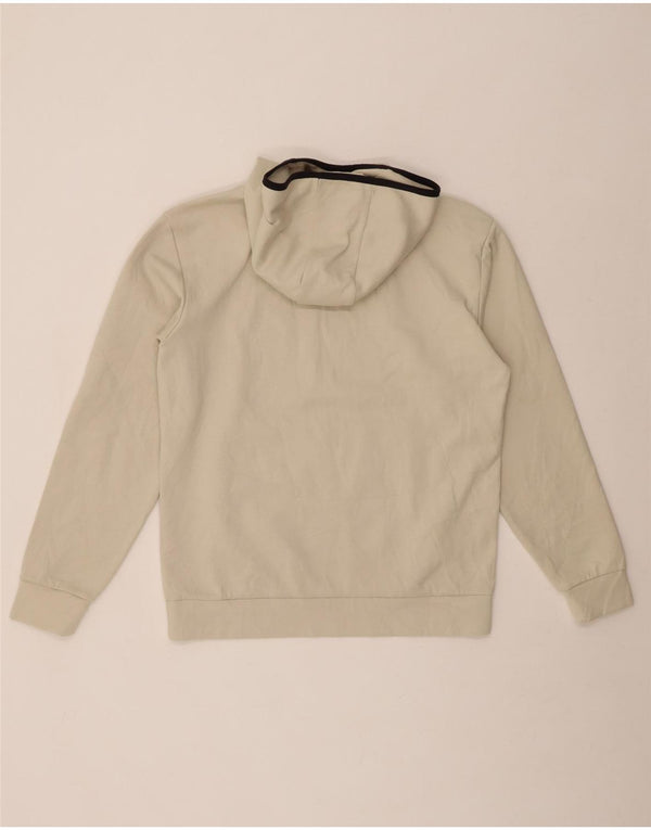 CHAMPION Mens Hoodie Jumper Small Off White Cotton
