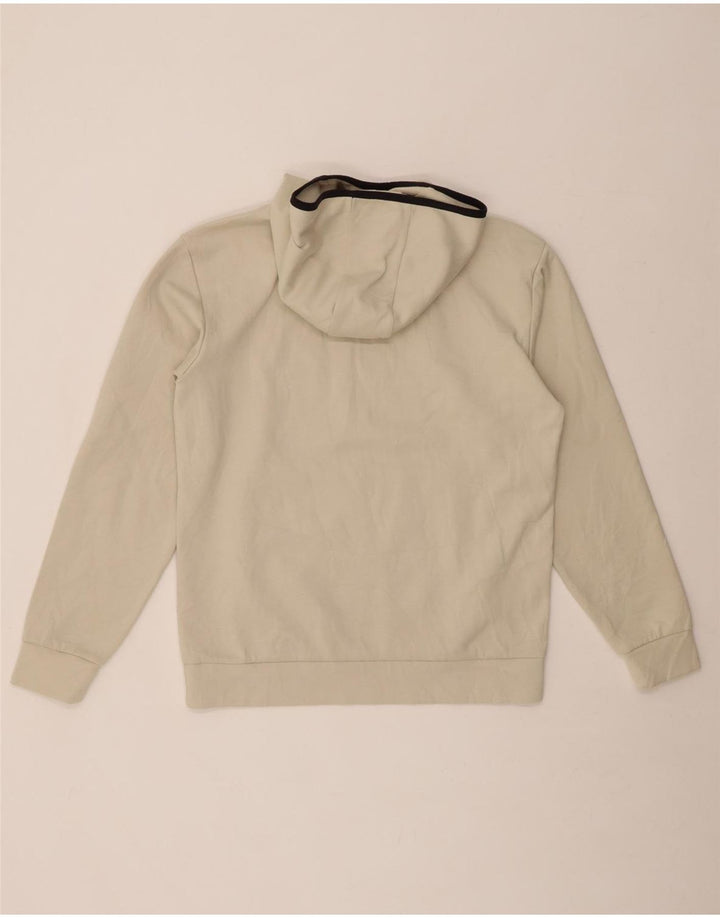 CHAMPION Mens Hoodie Jumper Small Off White Cotton