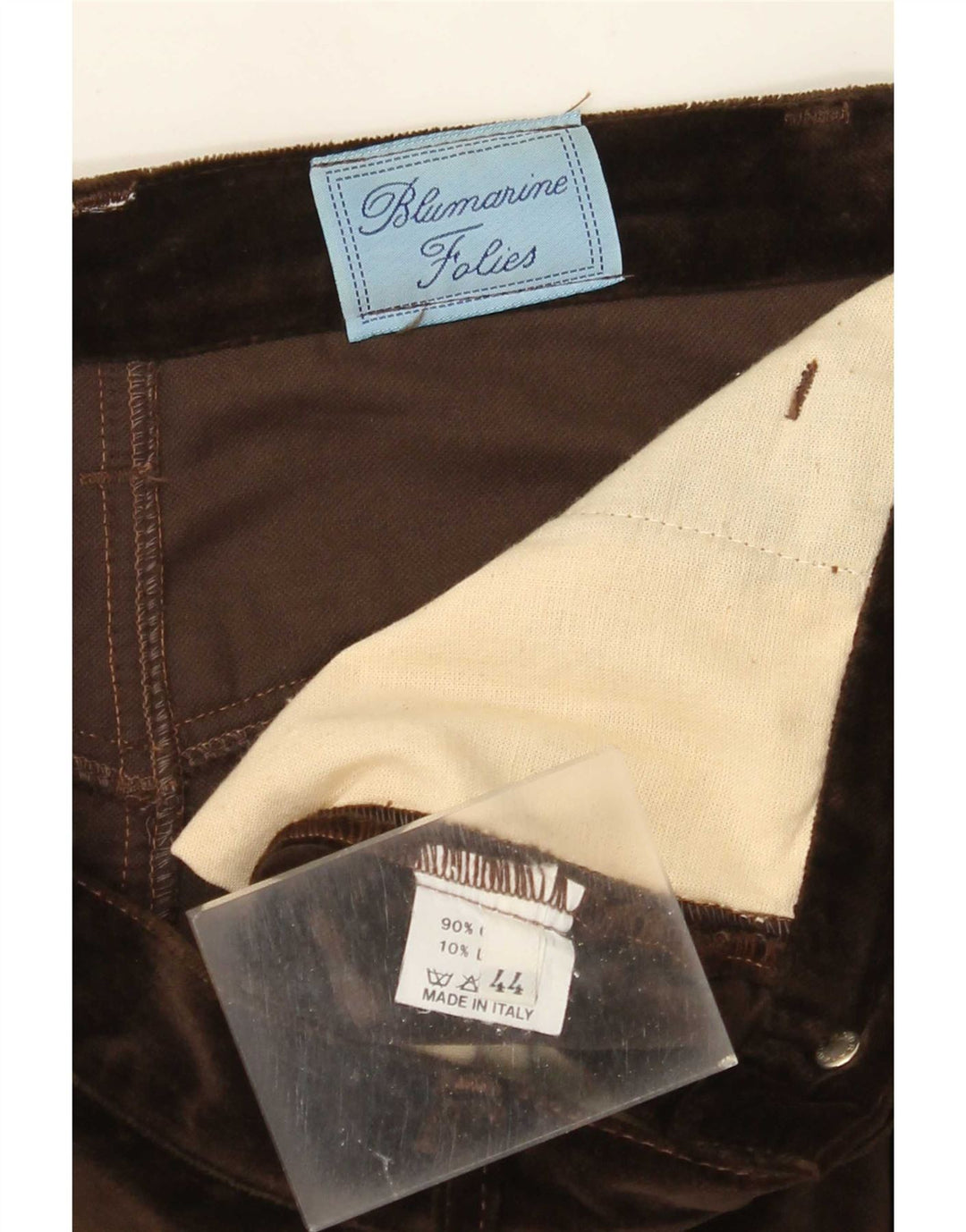 Blumarine Womens Pencil Skirt IT 44 Medium W28 Brown Cotton