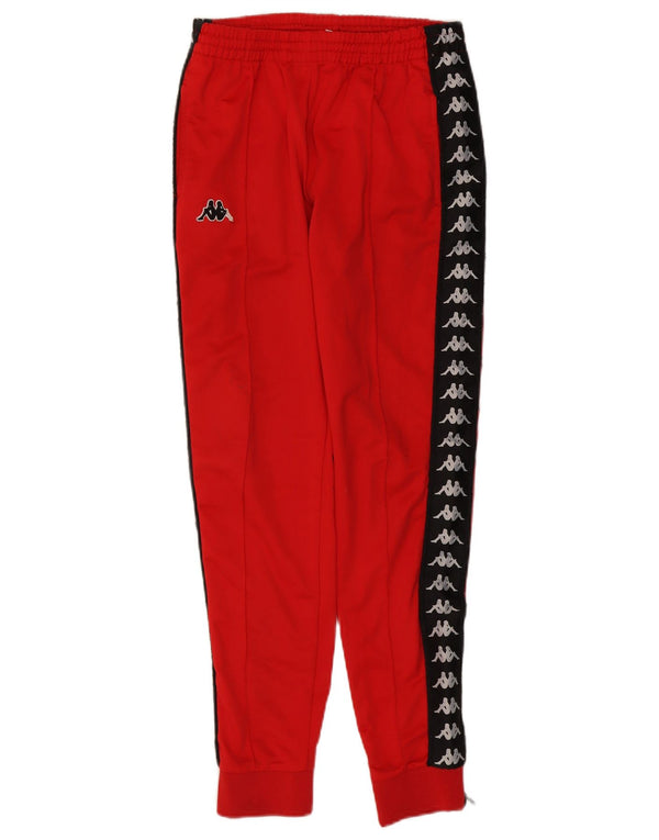 Kappa Mens Graphic Tracksuit Trousers Joggers Medium Red Colourblock