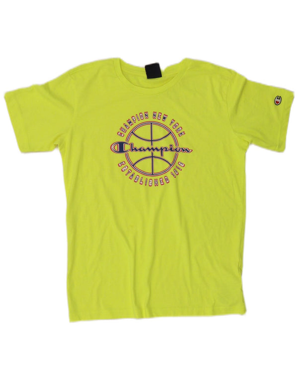 Champion Boys Graphic T-Shirt Top 13-14 Years XL Green Cotton