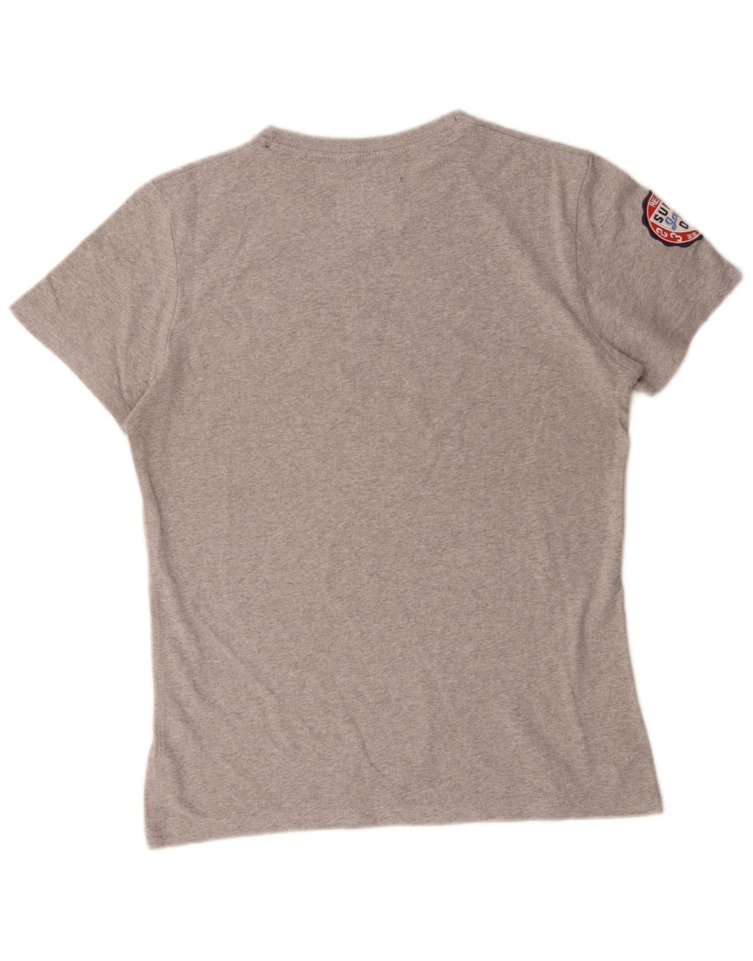 Superdry Mens Graphic T-Shirt Top Medium Grey Cotton