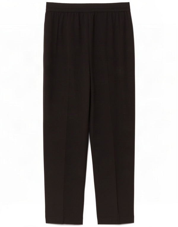 Wallis Womens Straight Casual Trousers UK 16 Large W36 L28 Black Polyester
