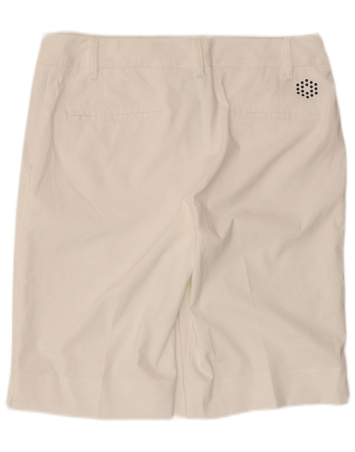 Puma Womens Chino Shorts UK 12 Medium W34 White Polyester
