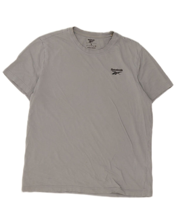 Reebok Mens T-Shirt Top Large Grey