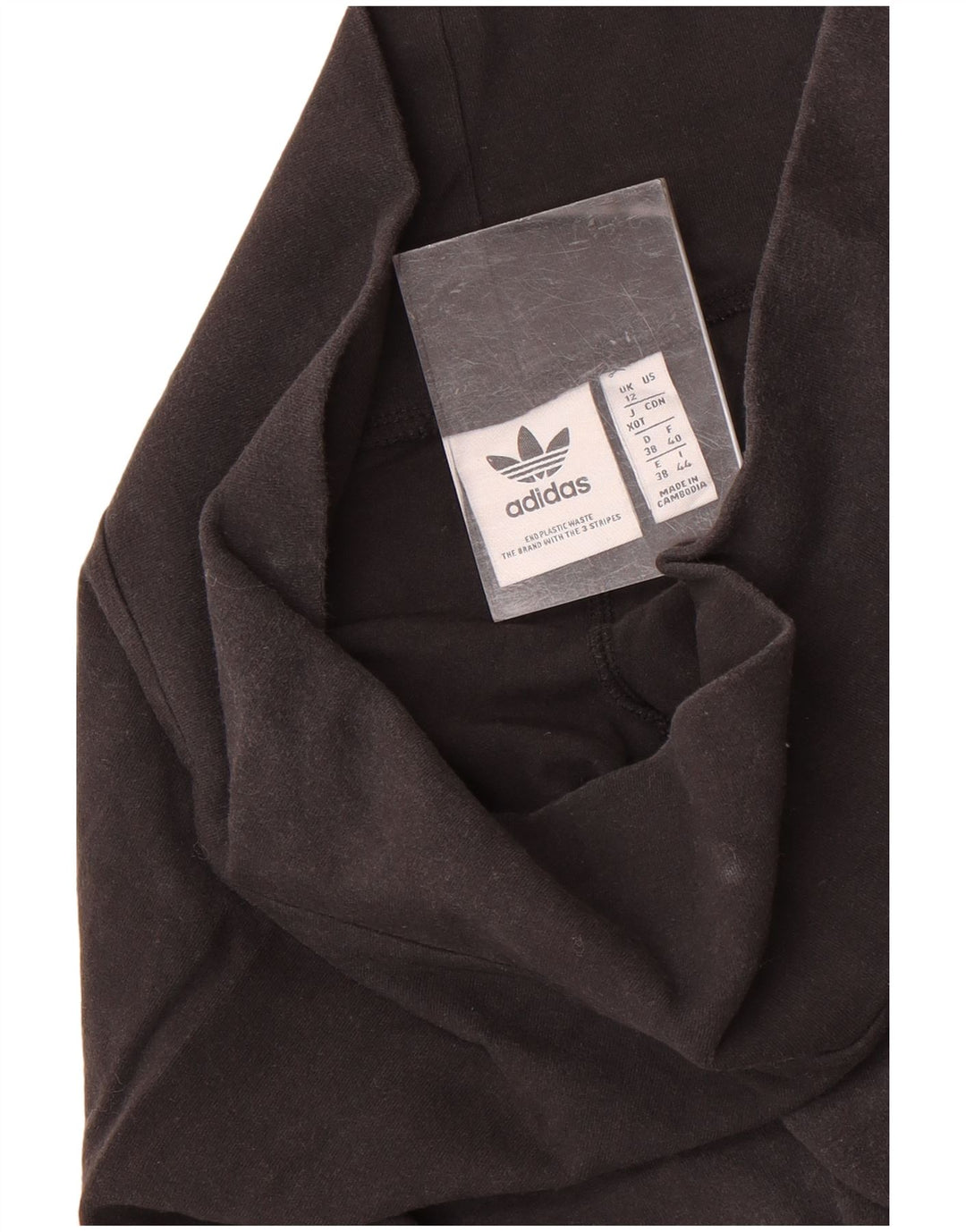 ADIDAS Womens Leggings UK 12 Medium  Black