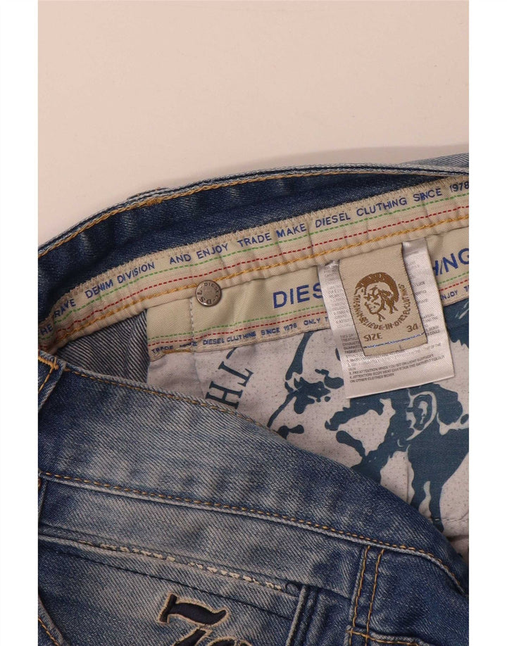 Diesel Mens Straight Jeans W34 L32 Blue