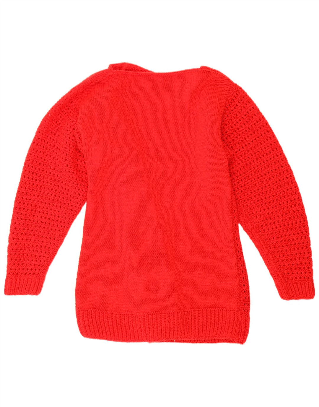 Vintage Mens Boat Neck Jumper Sweater UK 12 Medium Red