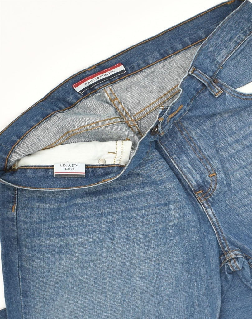 TOMMY HILFIGER Womens Straight Jeans W34 L30 Blue Cotton | Vintage Tommy Hilfiger | Thrift | Second-Hand Tommy Hilfiger | Used Clothing | Messina Hembry 