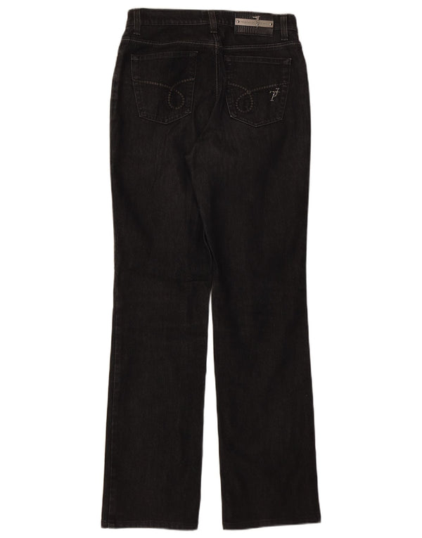 Trussardi Womens Bootcut Jeans W28 L31 Black Cotton