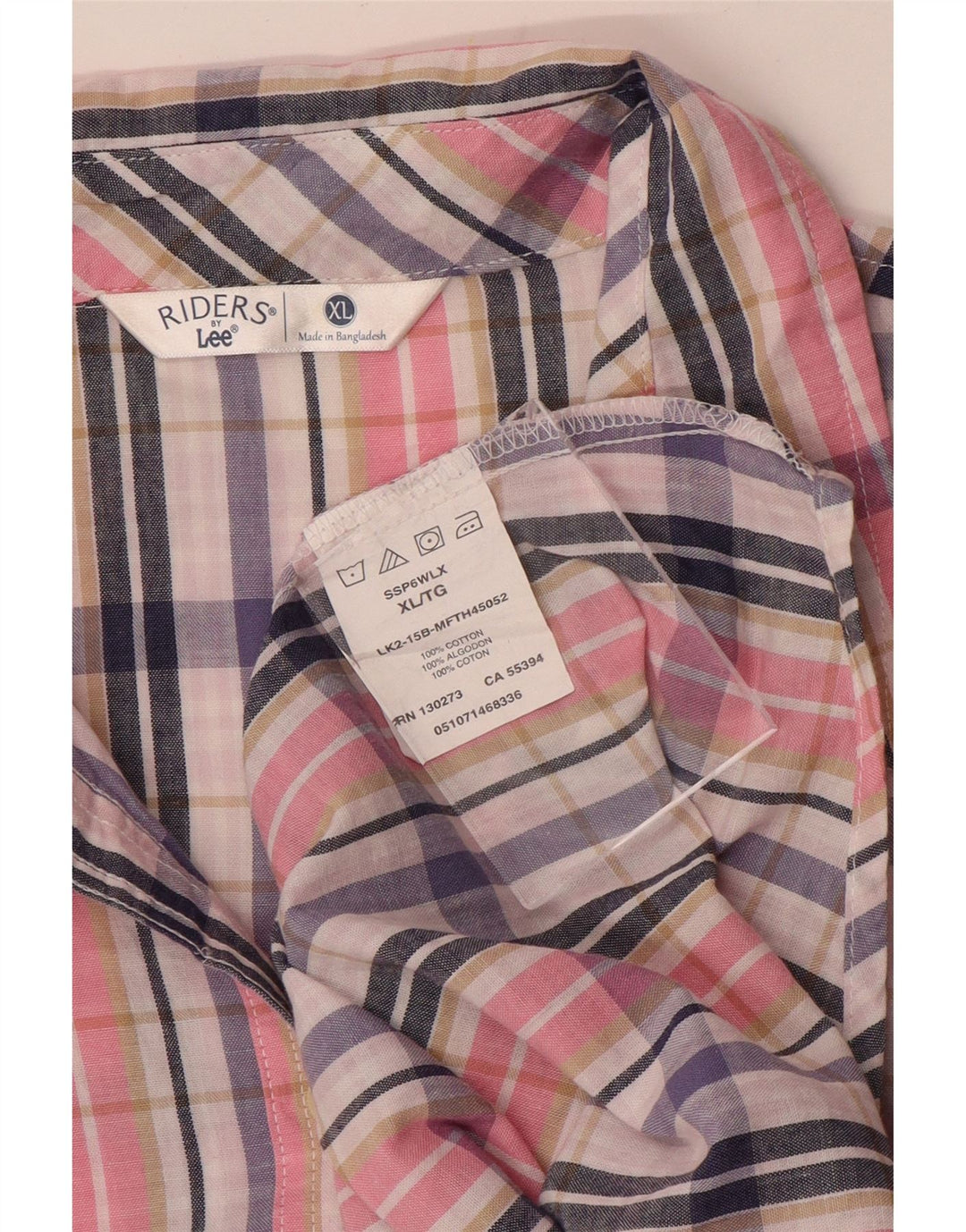 LEE Womens Riders Oversized Shirt UK 18 XL Multicoloured Check