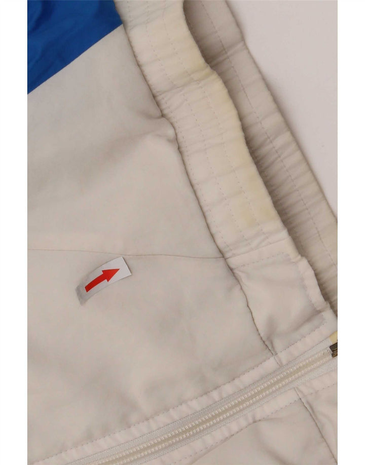 Adidas Mens Tracksuit Top Jacket UK 36/38 Small White Colourblock Polyester
