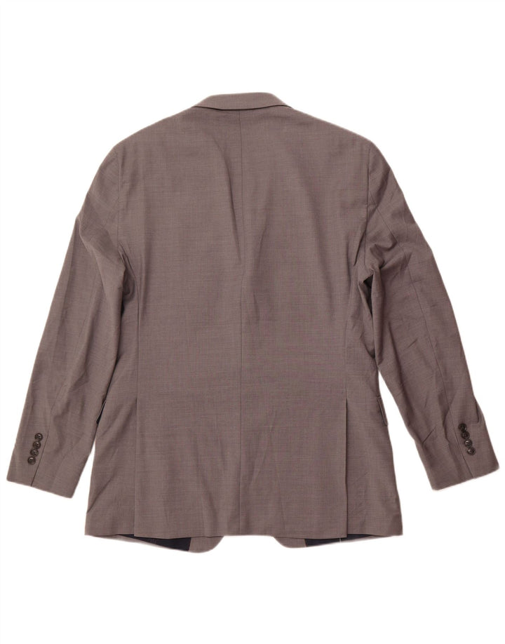 Tommy Hilfiger Mens Longline 2 Button Blazer Jacket EU 42 XL Grey Wool