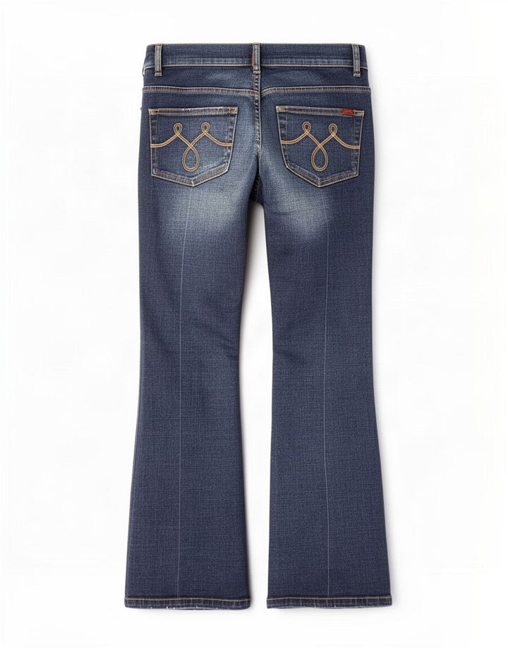 Oasis Womens Bootcut Jeans UK 12 Medium W30 L27 Blue Cotton