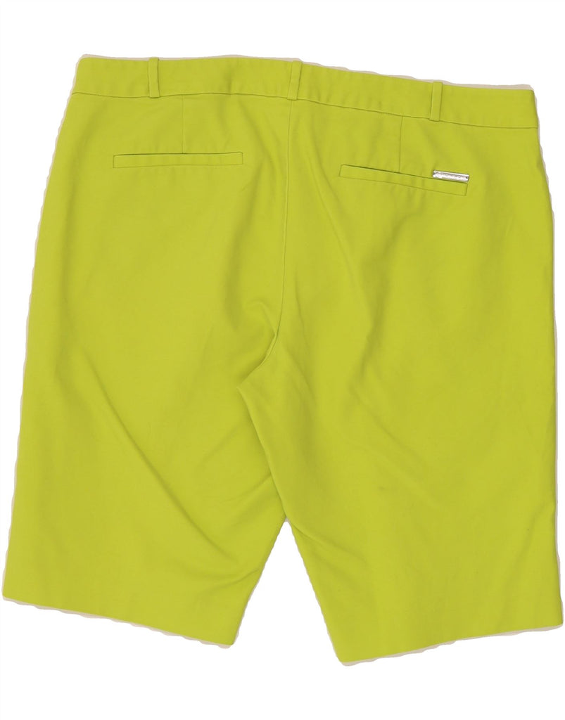 MICHAEL KORS Womens Chino Shorts US 12 Large W32  Green Cotton Vintage Michael Kors and Second-Hand Michael Kors from Messina Hembry 