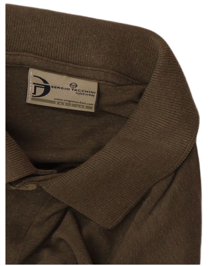 Sergio Tacchini Mens Polo Shirt Large Khaki