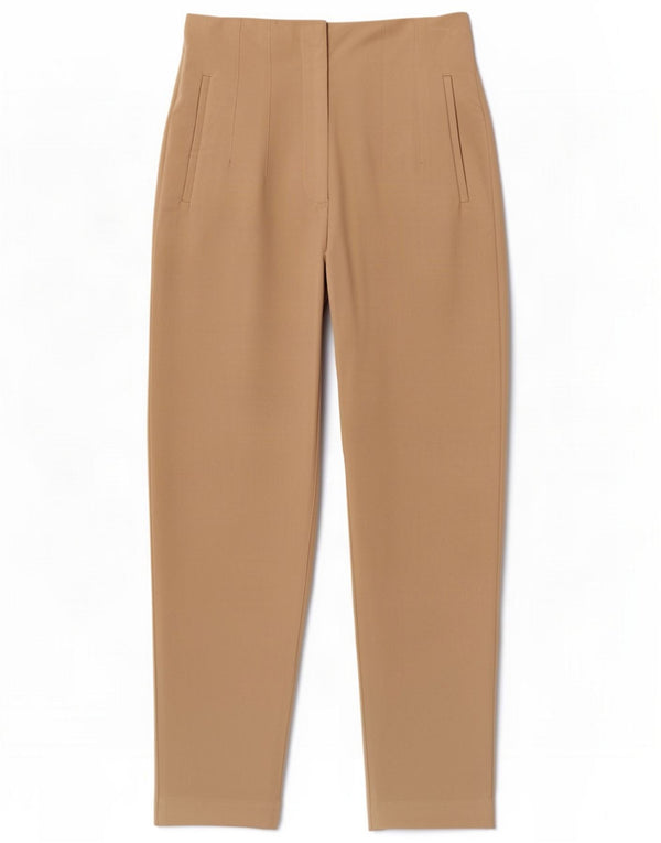 Zara Womens High Waist Chino Trousers Medium W28 L26 Beige Polyester