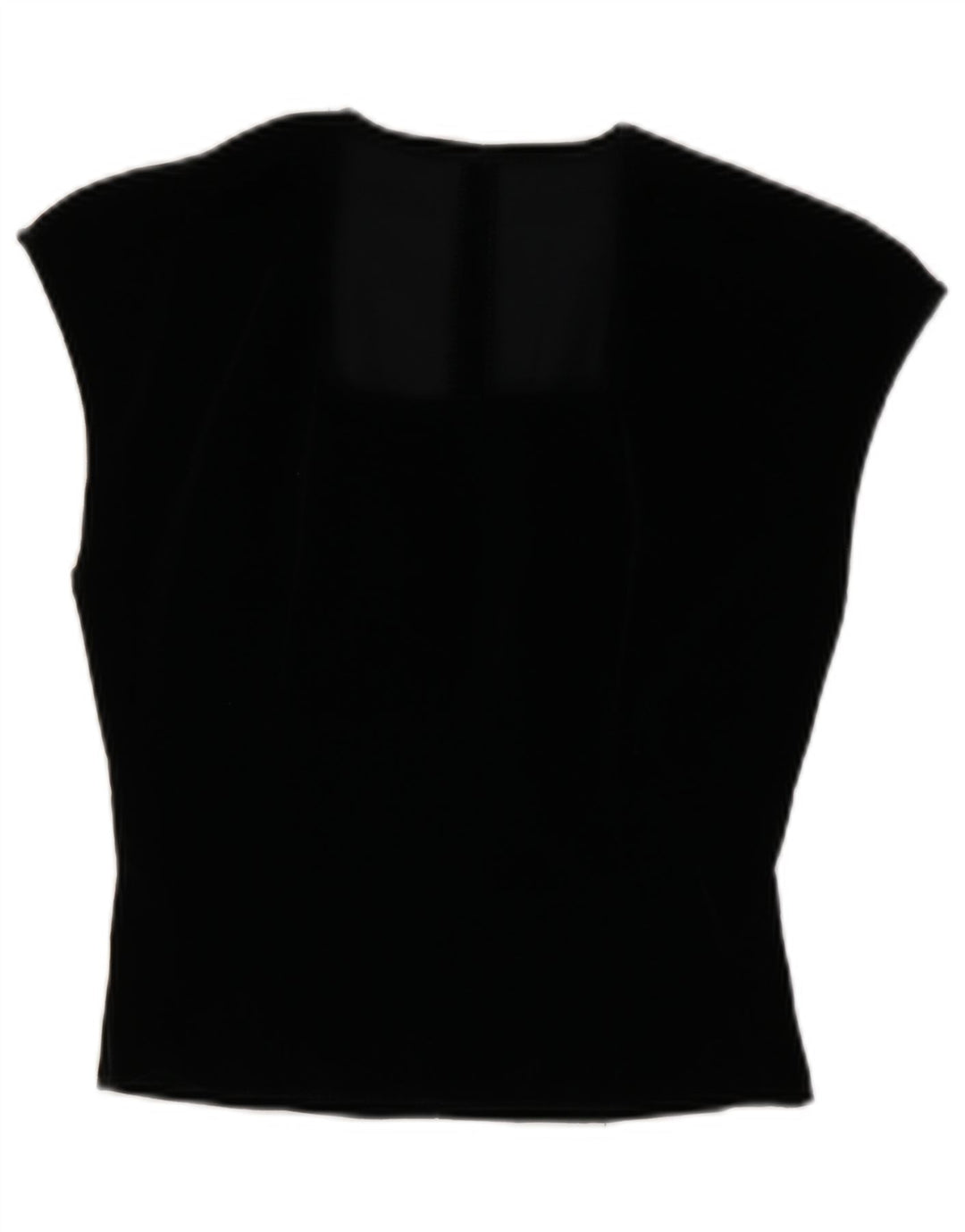 Vintage Womens Vest Blouse Top IT 44 Medium Black