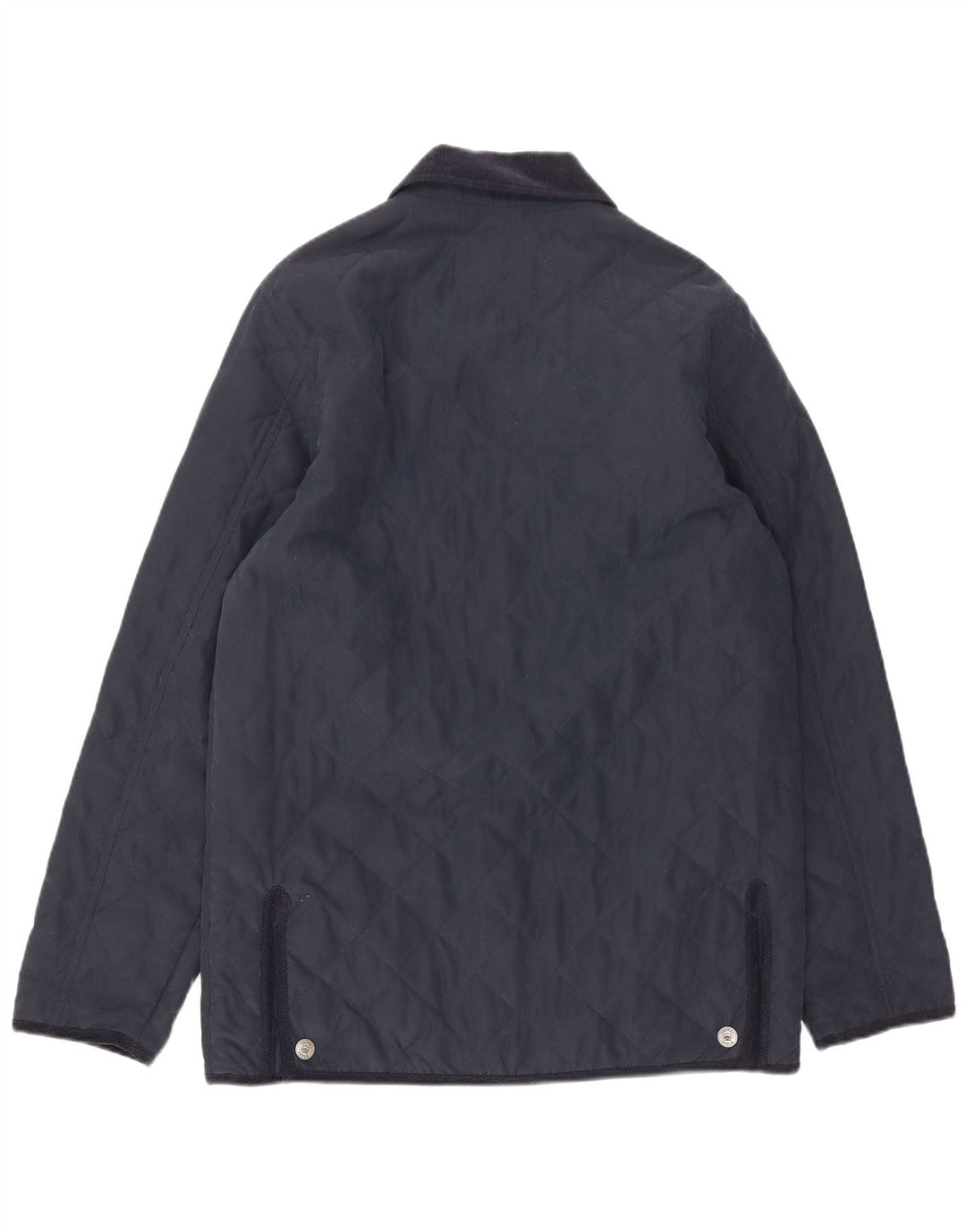 C&A Mens Canda Quilted Jacket IT 50 Large Navy Blue Polyester
