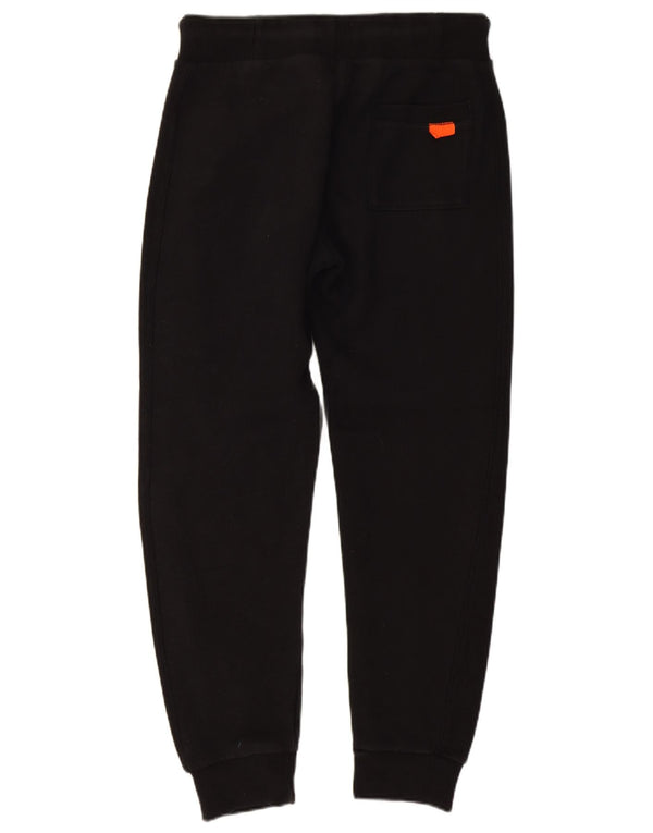 Superdry Mens Tracksuit Trousers Joggers Small  Black Cotton