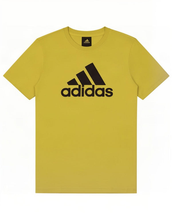 Adidas Boys Graphic T-Shirt Top 11-12 Years Yellow Cotton