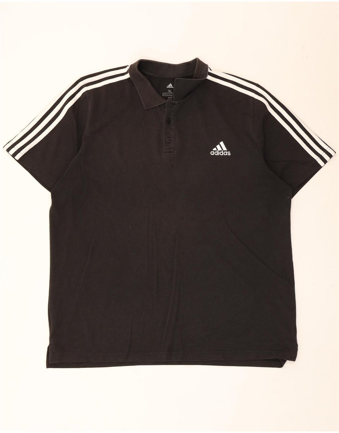 Adidas Mens Polo Shirt XL Black Cotton